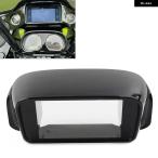 ブライトブラック オートバイ ラジオステレオダブル DIN アダプター ハーレー ロードグライド FLTR 1998-2013 バイク パーツアクセサリー