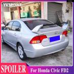 ショッピングレッドウイング 【並行輸入品】ホンダ シビック FD2 ブラック レッド スポイラー 2006-2015 ABS素材 カーリアウイング プライマーカラー リアスポイラー カー スタイリング