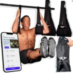 ショッピングホームフィットネス器具 Vikingstrength アブストラップ 腹筋 トレーニング 器具 ぶら下がり ハンギングレッグレイズ V-Strengthトレーニングアプリ