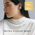 ERICKA NICOLAS BEGAY エリッカ ニコラス ビゲイ【3mm/40cm】シャイニー ナバホパール ネックレス ボールチェーン シルバー