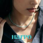 HARPO アルポ ターコイズラウンドストーン シルバービーズ ネックレス インディアンジュエリー ハルポ インディアンジュエリー
