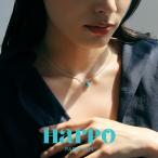 HARPO アルポ ターコイズ ストーン ヘイシ シルバー チューブラービーズ ネックレス インディアンジュエリー ハルポ インディアンジュエリー