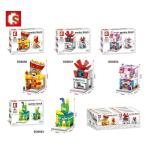 ブロック互換 レゴ 互換品 レゴミニモジュール ポップコーンショップ他4個セット レゴブロック LEGO クリスマス プレゼント