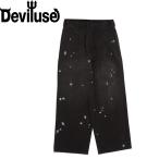  брюки Deviluse De Ville Youth Paint Work Pants Black fw26012 широкий брюки низ мужской женский 