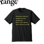 レンジ range tシャツ whoever... SS TEE BLACK 半袖 Tシャツ カットソー ブラック