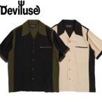 ショッピングSHIRTS 再入荷！シャツ Deviluse デビルユース Bowling Shirts Black Khaki 半袖シャツ カジュアルシャツ メンズ レディース