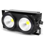ステージライト LED COB2灯×100W 2in1  WARM3200K COOL6500K ブラインダー ストロボ  演劇 イベント 舞台 照明 DMX 業務用