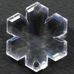 Yahoo! Yahoo!ショッピング(ヤフー ショッピング)アクリルビーズ 雪の結晶 スノーフレーク 34mm クリスタル透明 3コ入り プラビーズ