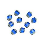 Yahoo! Yahoo!ショッピング(ヤフー ショッピング)アンティークスタイル オクタゴナル ６ｍｍ サファイア／シルバー チェコビーズ ダブルフェイス