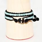 Yahoo! Yahoo!ショッピング(ヤフー ショッピング)ラップブレス 2連レザー クォーツァイト パワーストーン メンズ＆レディース