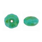 Yahoo! Yahoo!ショッピング(ヤフー ショッピング)チェコビーズ ドーナッツ 9×6mm ターコイズ