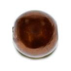 Yahoo! Yahoo!ショッピング(ヤフー ショッピング)お得な プラパール カラーパール ビーズ ダークブロンズ ５ｍｍ １連約７０ｃｍ〜８０ｃｍ 約１４０〜１７０コぐらい