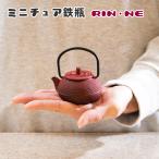 ミニチュア鉄瓶 RIN・NE 臙脂 鉄器 60ml 【鉄瓶 ミニ サイズ TETSUBIN 鉄瓶 イシガキ 鉄 琺瑯 アラレ ホーロー 加工 茶室 急須 おしゃれ 映え 可愛い】