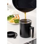高木金属 フッ素コート 活性炭油ろ過ポット W 0.5L KWP-0.5 フィルター1個付属 【日本製 オイルポット コンパクト 活性炭 フィルター 付き 濾過 ろ過】