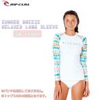 ラッシュガード レディース リップカール 長袖 RIPCURL SUMMER BREEZE RELAXED LONG SLEEVE UPF+ サーフィン 117WRV 日本正規品