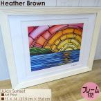 Heather Brown Art Japan �w�U�[�u���E�� Juicy Sunset Art Print MATTED PRINTS �}�b�g�v�����g �A�[�g�v�����g �t���[���t�� �_�u���}�b�g�d�グ ���K�i