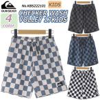 22 Quiksilver Quick Silver шорты брюки CHECKER WASH VOLLEY 17KIDS Kids 2022 год весна лето KBS222101 Япония стандартный товар 