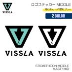 25 VISSLA vi sla стикер Logo Mark наклейка доска для серфинга машина ноутбук винт la2025 год весна лето STICKER ICON MIDDLE номер товара MAST1MID Япония стандартный товар 