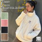 25 FW ROXY ロキシー ボアジャケット BELLIS BOA JACKET ボア 撥水加工 フラワーワッペン サーフィン レディース 2025年秋冬 品番 RJK254021 日本正規品
