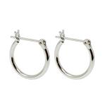 Puente シルバー925 フープピアス 16mm シルバー SILVER925 銀 シルバーピアス フープ リングピアス リング ピ