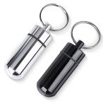 Opret ピルケース 携帯?2個入り?ニトロケース?薬入れ?耳栓ケース コンパクト?防水?アルミ合金製 キーリング付き