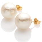 Yahoo! Yahoo!ショッピング(ヤフー ショッピング)アールデイズ R-days コットンパール ピアス （キスカ12mm） 3色3サイズ 日本製