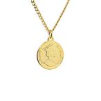 Yahoo! Yahoo!ショッピング(ヤフー ショッピング)Puente 5セント コイン 15mm ネックレス 50cm メダル 14kpg チェーン チェーンネックレス コインネックレス ゴー