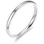 Coral.jw マリッジリング 甲丸 Marriage Rings 地金 タングステン シンプル 結婚指輪 (Silver, JP_16号