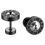 ＪＥＷＥＬＲＹＷＥ スタッドピアス キャッチ ステンレス ピアス 12mm イヤリング 軟骨ピアス 両耳 片耳 メンズ レディース ボディピ