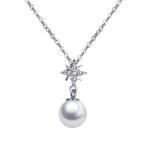 Yahoo! Yahoo!ショッピング(ヤフー ショッピング)SPARKL ネックレス レディース メッキ 真珠 淡水パール ペンダント シルバー 金属アレルギー対応 チェーン アジャスター付き クリス