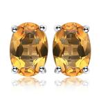 Yahoo! Yahoo!ショッピング(ヤフー ショッピング)JewelryPalace 女性 天然石 紫 11月 誕生石 シトリン ピアス セット 人気 スターリングシルバー 925 ピアス