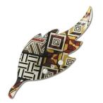 Yahoo! Yahoo!ショッピング(ヤフー ショッピング)なでしこの夢 ブローチ レディース おしゃれ 寄木文様 アクセサリー かわいい ワンポイント コーディネート （木の葉）