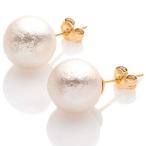 Yahoo! Yahoo!ショッピング(ヤフー ショッピング)アールデイズ R-days コットンパール ピアス （ピンク10mm） 3色3サイズ 日本製