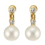 Yahoo! Yahoo!ショッピング(ヤフー ショッピング)ジュエリーショップエム 日本製 直結 スワロフスキー 貝パール 真珠 シンプル ピアス 金属アレルギー対応 レディース ゴールド e0132