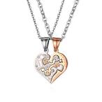 Yahoo! Yahoo!ショッピング(ヤフー ショッピング)JewelryWe ネックレス ペア カップル ハートペンダント ステンレス チェーン 彼氏 彼女 記念日 バレンタインデー クリスマス プ