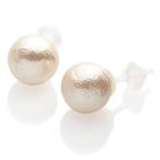 Yahoo! Yahoo!ショッピング(ヤフー ショッピング)R-days代官山 コットンパール 樹脂ピアス （キスカ8mm） 3色3サイズ 金属アレルギー対応ピアス 日本製