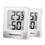 ThermoPro Thermo Pro датчик температуры термометр-гигрометр гигрометр салон . температура итого цифровой аналог большой экран compact лицо Mark орнамент настольная подставка магнит белый 2