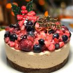 ベリーの濃厚チョコケーキ 5号 15cm径 贈答品 ギフト プレゼント 誕生日 ケーキ チョコクリーム クルミ入り 洋菓子 デザート 〔ベリーの濃厚チョコケーキ〕
