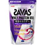 ザバス(SAVAS) ホエイプロテイン100 マルチビタミン&ミネラル ブルーベリーヨーグルト味 450g 人工甘味料不使用 明治