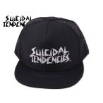 SUICIDAL TENDENCIESスーサイダル・テンデンシーズ FLIP-UP MESH CAP BLACK/WHITEメッシュキャップ ブラック/ホワイト 10864 12479 17379 20693 21623