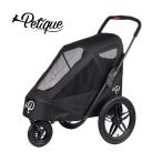 Petique ペティーク ブリーズ ペットジョガー BLACK ペットカート 3輪 折りたたみ 小型犬 中型犬 小動物 多頭飼い 犬 イヌ いぬ 猫 キャリー 散歩 お出かけ 旅行