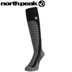 スノーソックス ソックス サーモライト スキー スノーボード 靴下 NORTH PEAK ブラック