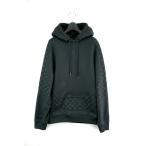 ショッピングルイ・ヴィトン 21SS LOUIS VUITTON ルイヴィトン サークルカットモノグラムパーカー コットン ブラック Lサイズ 1A8FHE【中古】