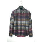 ショッピングVUITTON 2021 LOUIS VUITTON ルイヴィトン SLIMFIT モノグラム クレイジーパターン チェック 長袖シャツ Mサイズ ブラック マルチカ