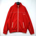 ショッピングセリーヌ CELINE セリーヌ フロントロゴ ダブルフェイス ジャージー トラック ジャケット レッド XLサイズ 2Y6541210 【中古】