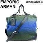 [ возвращенный товар OK]EMPORIO ARMANI Emporio Armani сумка "Boston bag" сумка на плечо шерсть зима предмет оттенок зеленого [D467901276905mi2606]