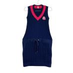 ARCHIVIOaruchibio безрукавка кабель вязаный One-piece темно-синий серия 36 Golf одежда женский 