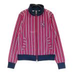 CALLAWAY Callaway полный Zip жакет полоса оттенок красного M Golf одежда женский 