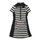 KISS ON THE GREEN Kiss on The зеленый короткий рукав One-piece окантовка рисунок оттенок черного 2 Golf одежда женский 