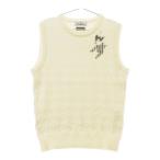 MUNSING WEAR Munsingwear одежда шерсть . вязаный лучший тысяч птица общий рисунок оттенок белого M Golf одежда женский 